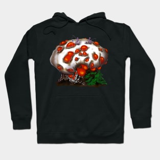 Fishing on Bleeding Tooth Mushrooms Hoodie